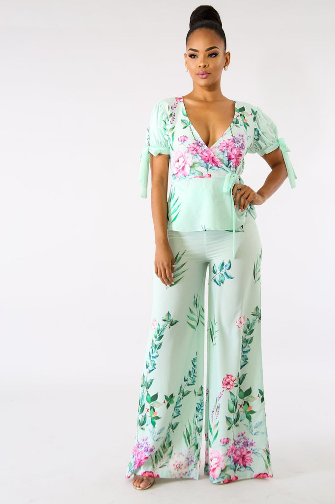 Buy Hot Pink Renne Floral Pants And Organza Top Set by Designer MISHRU  Online at Ogaan.com